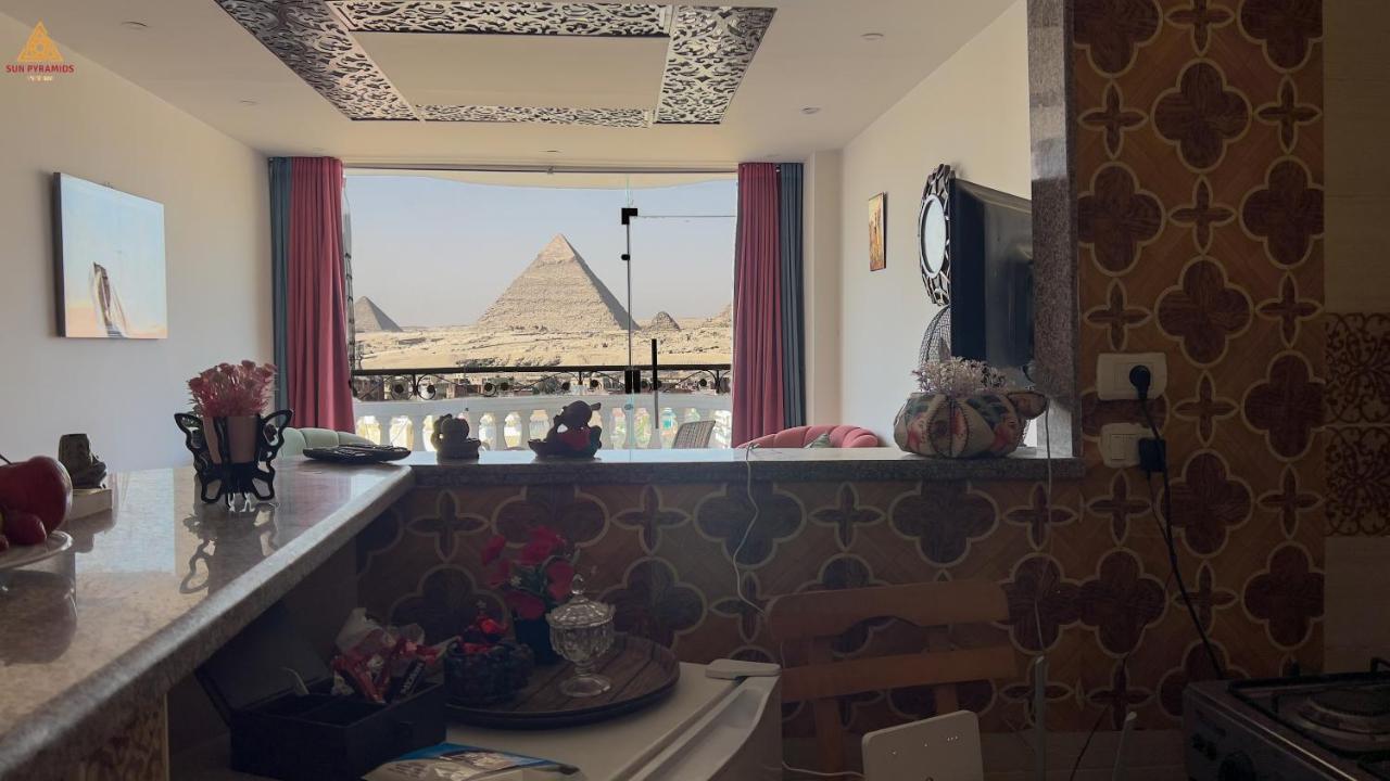 Kafret el-Gabal Full Pyramids View Apartment With Balcony For 8 P מראה חיצוני תמונה