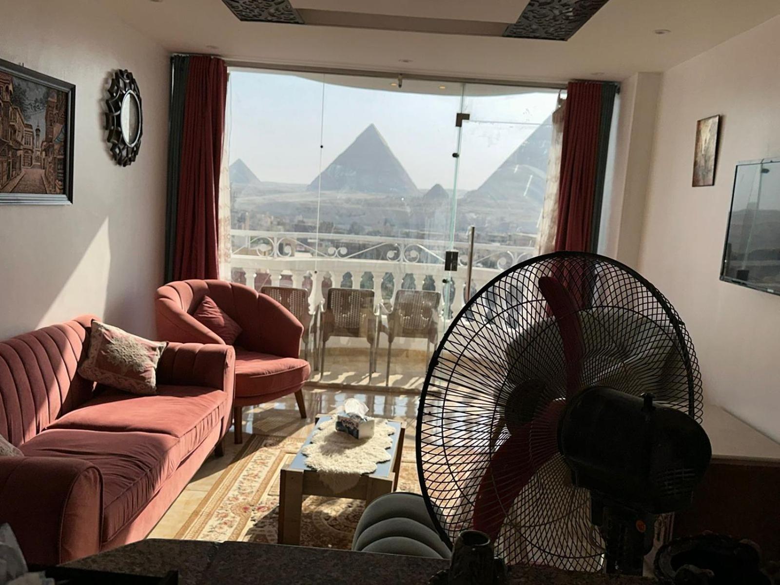 Kafret el-Gabal Full Pyramids View Apartment With Balcony For 8 P מראה חיצוני תמונה